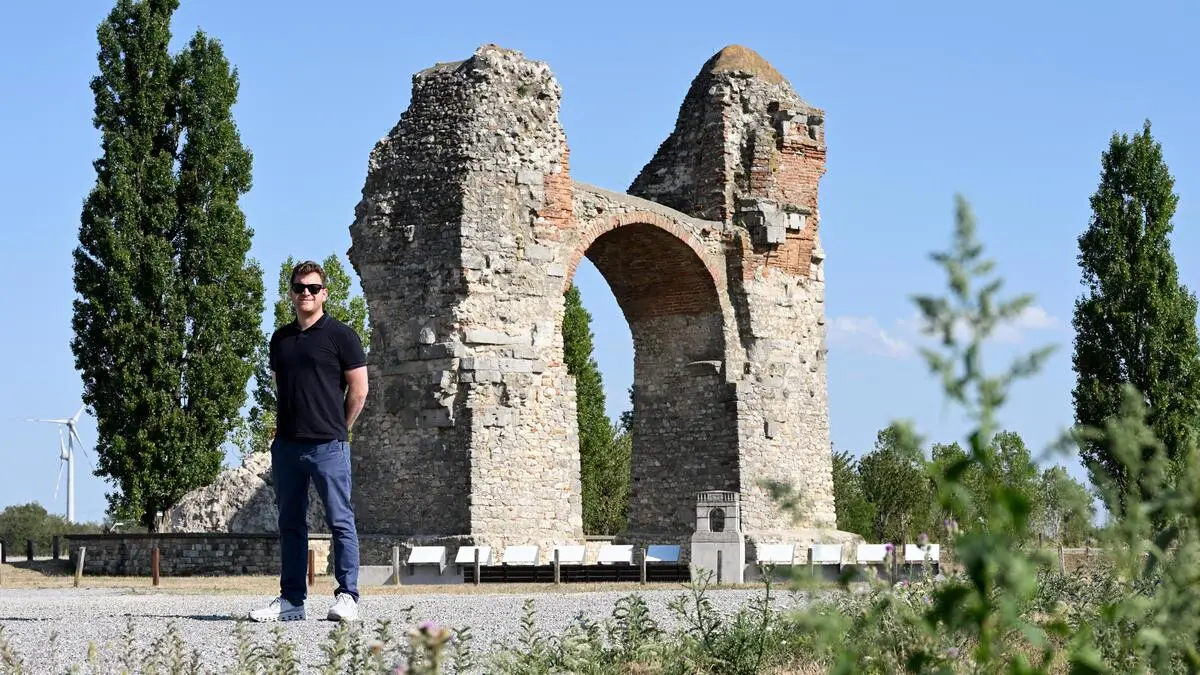 Dominik Hagmann in Petronell-Carnuntum (Clemens Fabry / DiePresse)